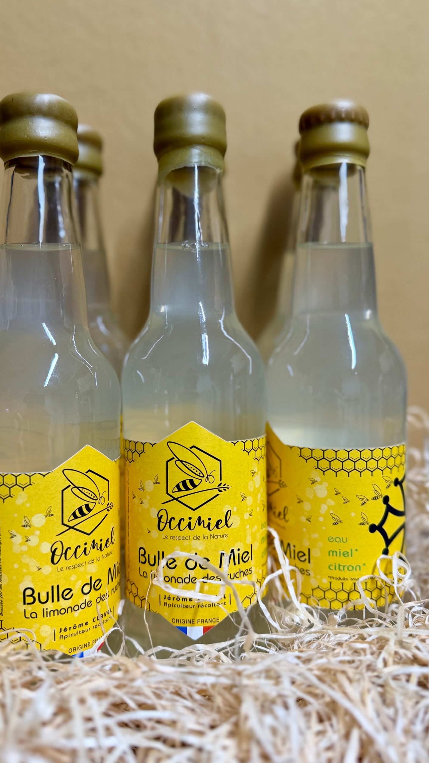 Limonade bio au miel 33cl le pack de 6 bouteilles a toi les bulles de miel