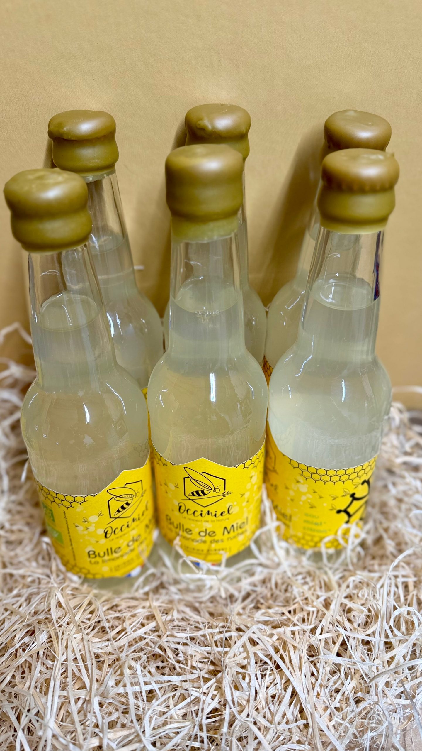 Limonade bio au miel 33cl le pack de 6 bouteilles a toi les bulles de miel